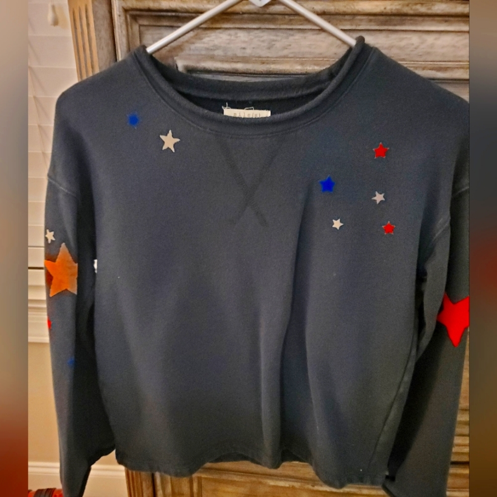 XXS miles by Madewell cropped sweatshirt (navy)